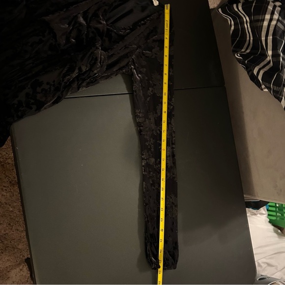 Rewind Juniors' Faux Wrap Bodycon Velvet Dress Size M Christmas Long Sleeve - Picture 7 of 15